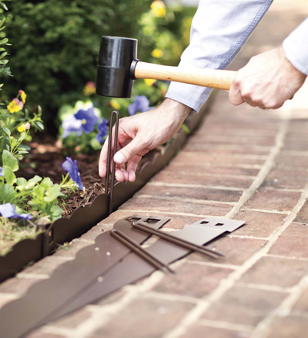 3"H Bendable Steel Garden Edging