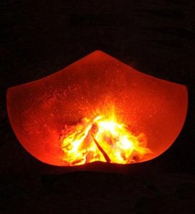 American-Made Firepit Art Manta Ray Fire Pit