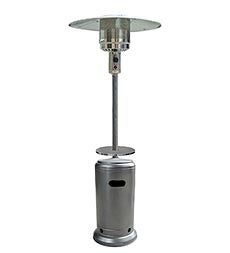 Freestanding Steel Propane Patio Heater with Adjustable Table