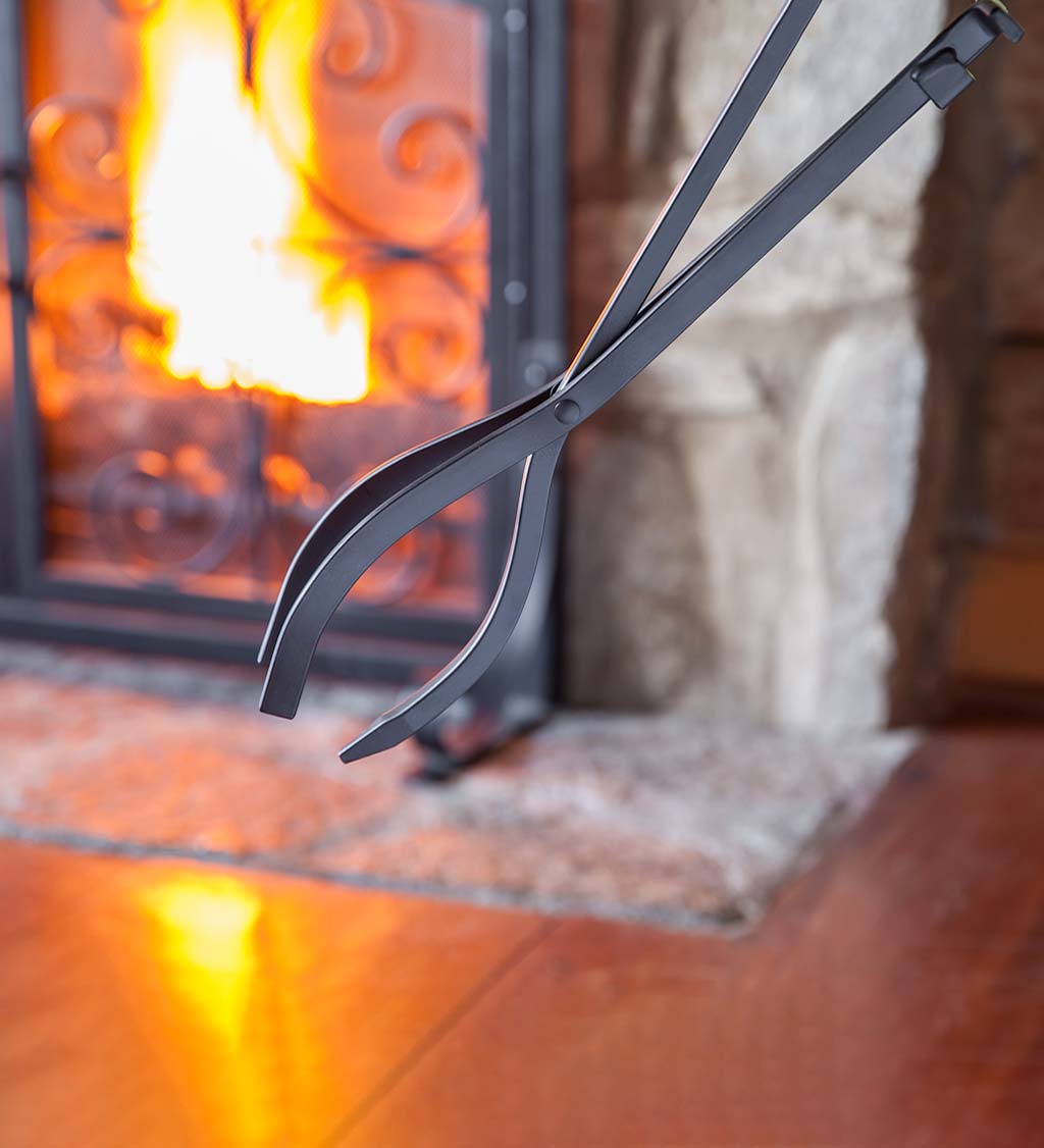 Compact Size Hand-Forged Fireplace Tool Set