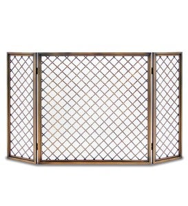 Hartwick Tri-Panel Folding Fireplace Screen