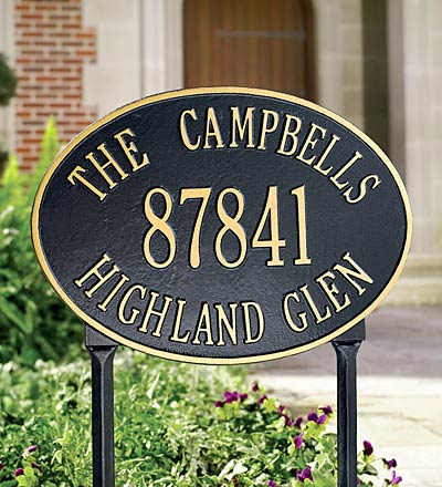 Address Plaques