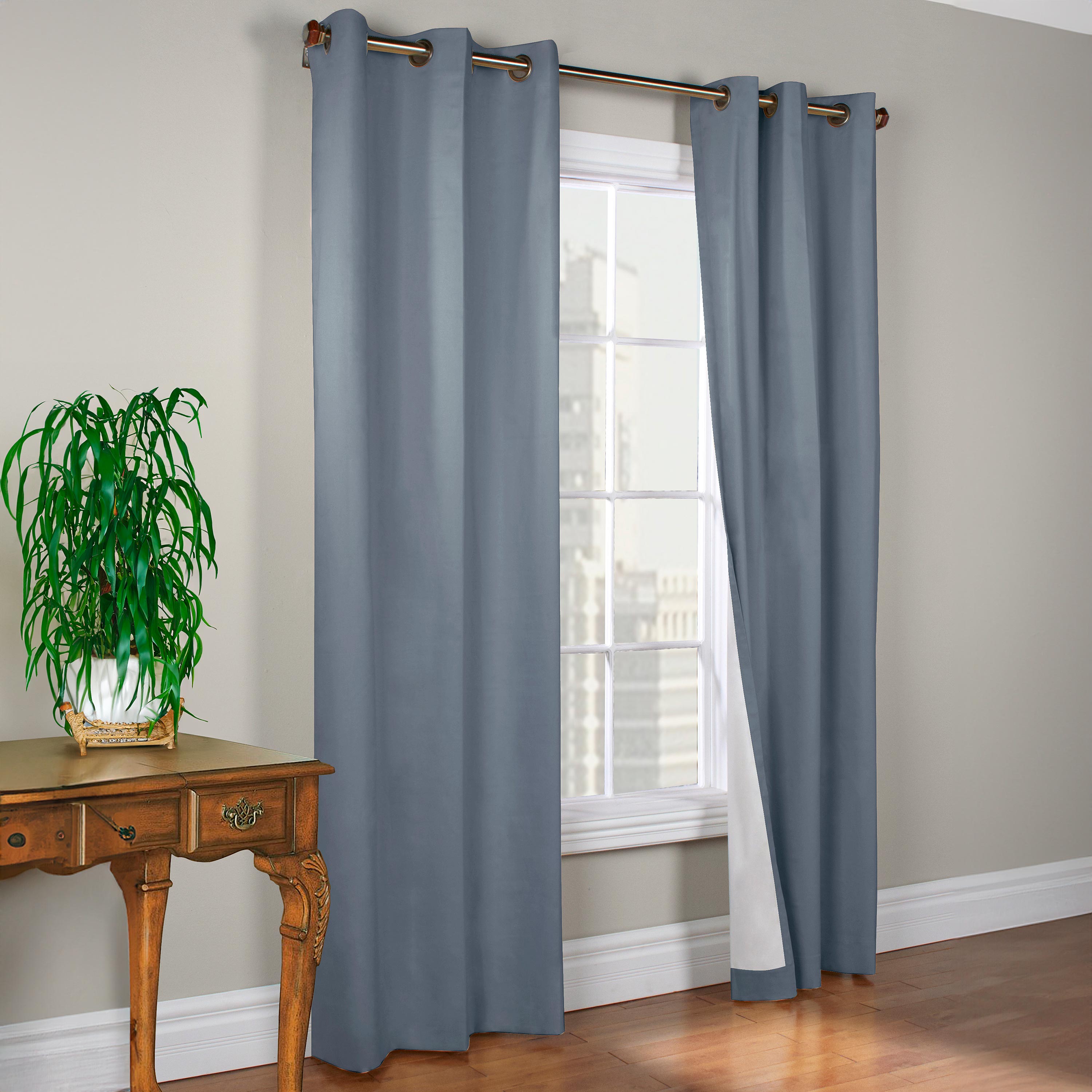 Thermalogic Energy Efficient Insulated Solid Grommet-Top Curtains