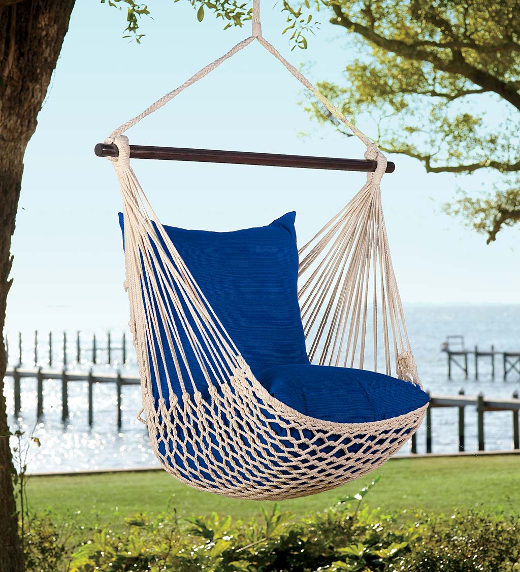 Rope Hammock Swing with Pillows