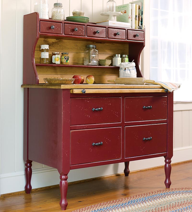 Baking Cabinet with Painted Finish