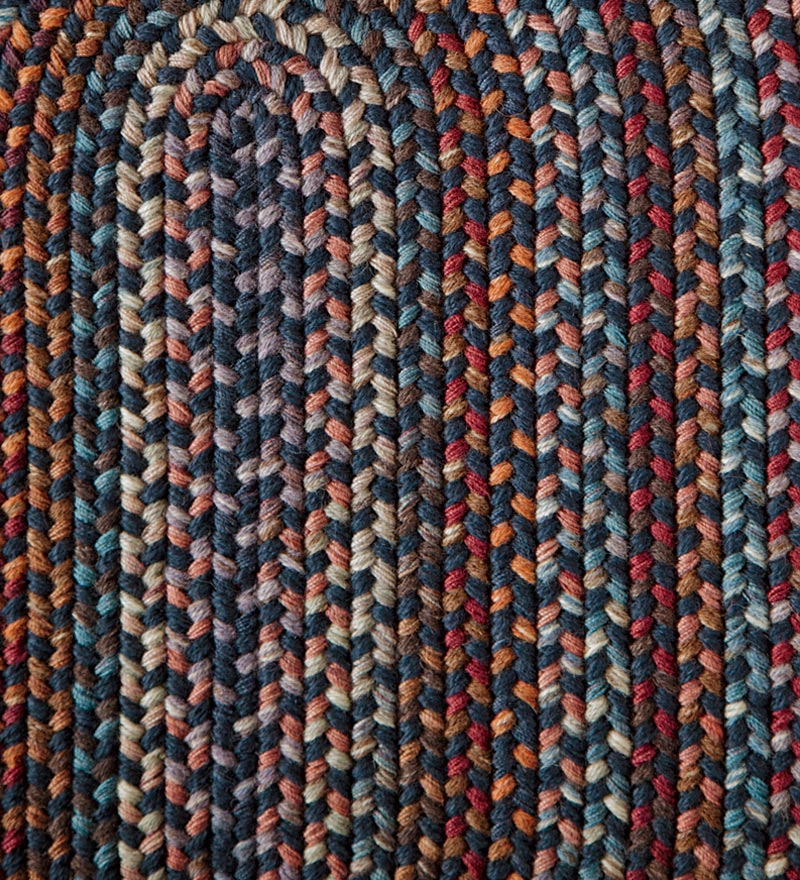 Blue Ridge Wool Braided Oval Rugs, Made In USA