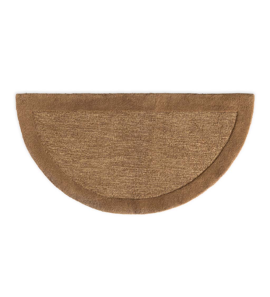 Madrid Banded Half-Round Hearth Rug, 2' x 4'