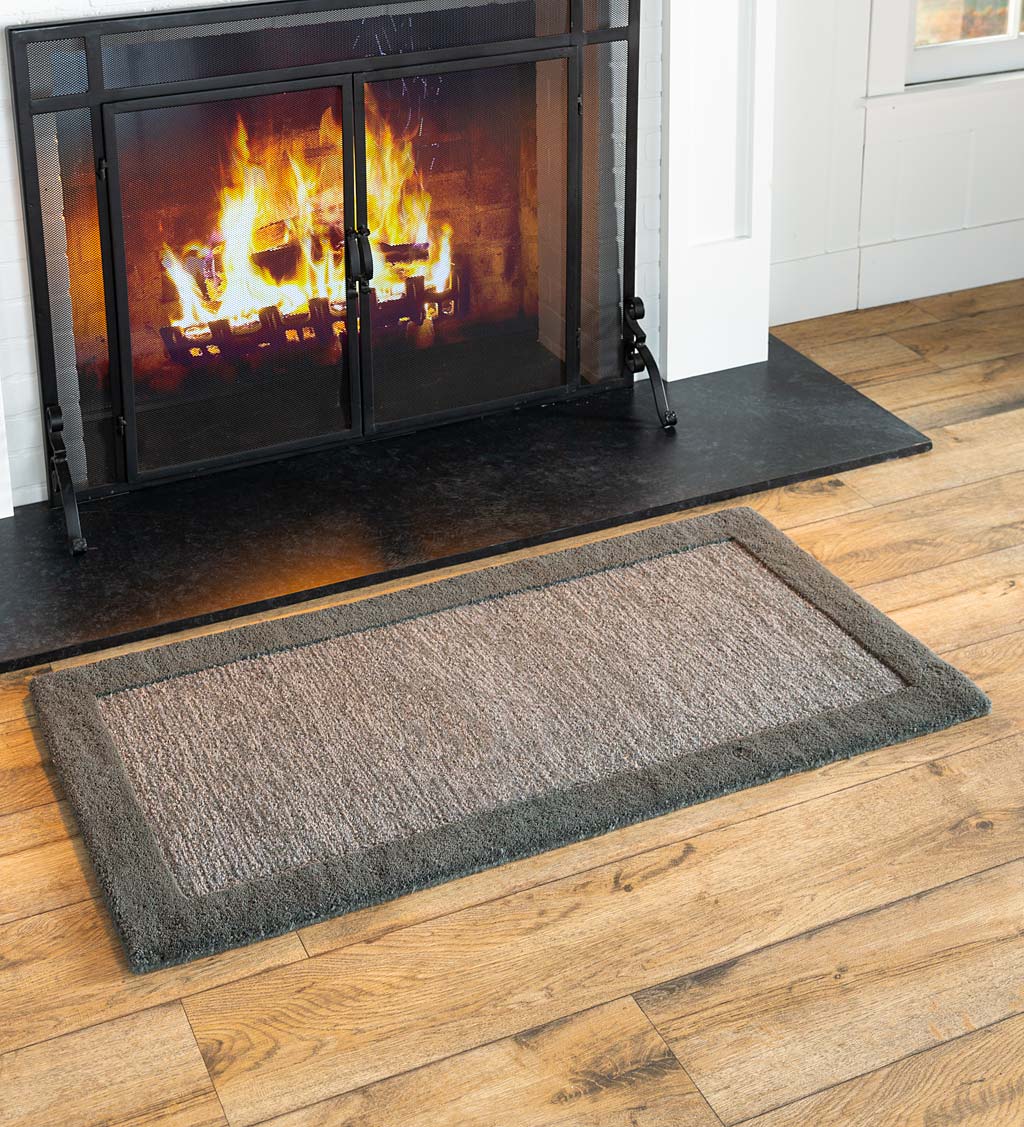 Madrid Banded Rectangular Hearth Rug, 2' x 4'