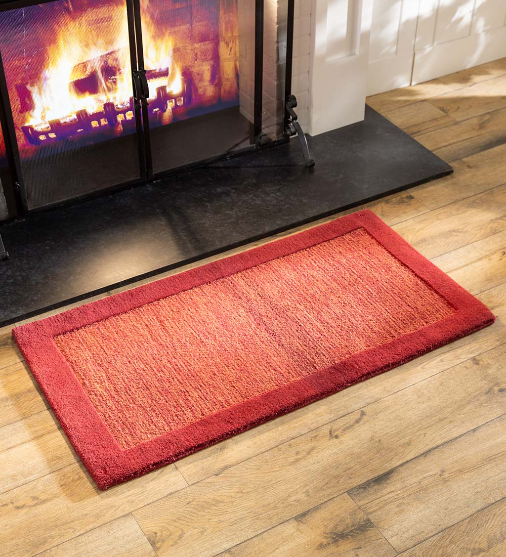 Madrid Banded Rectangular Hearth Rug, 2' x 4'