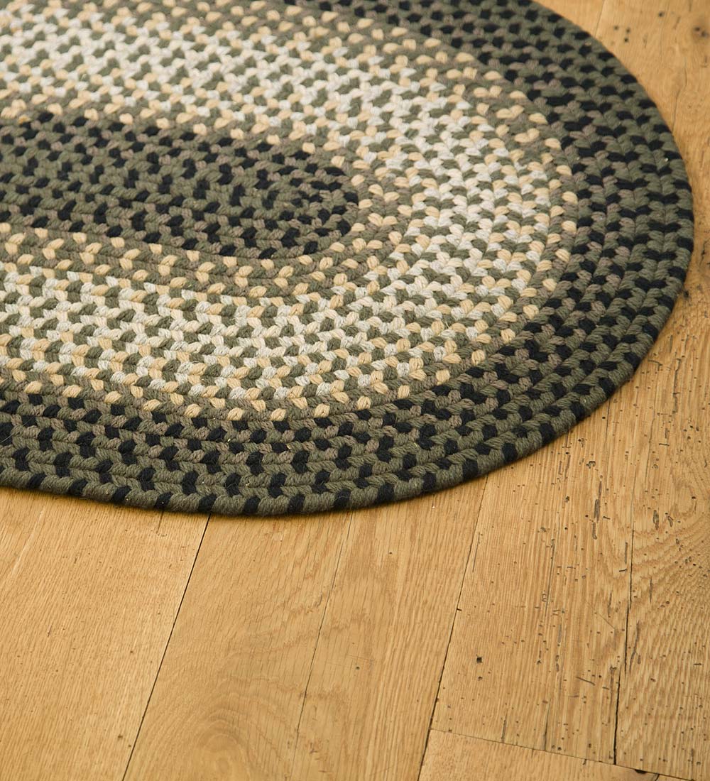 USA-Made Wool Braided Virginia Rug