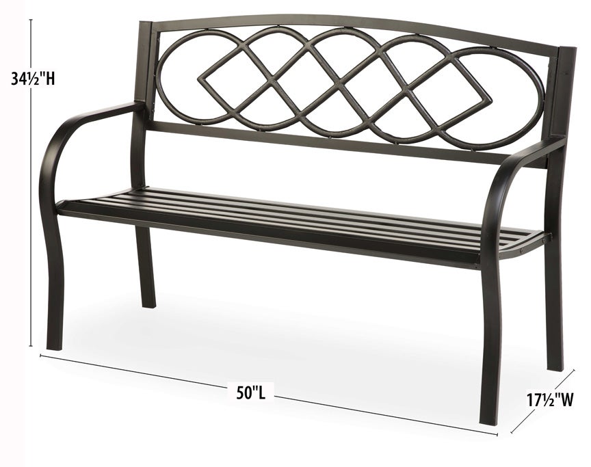 Celtic Knot Garden Bench