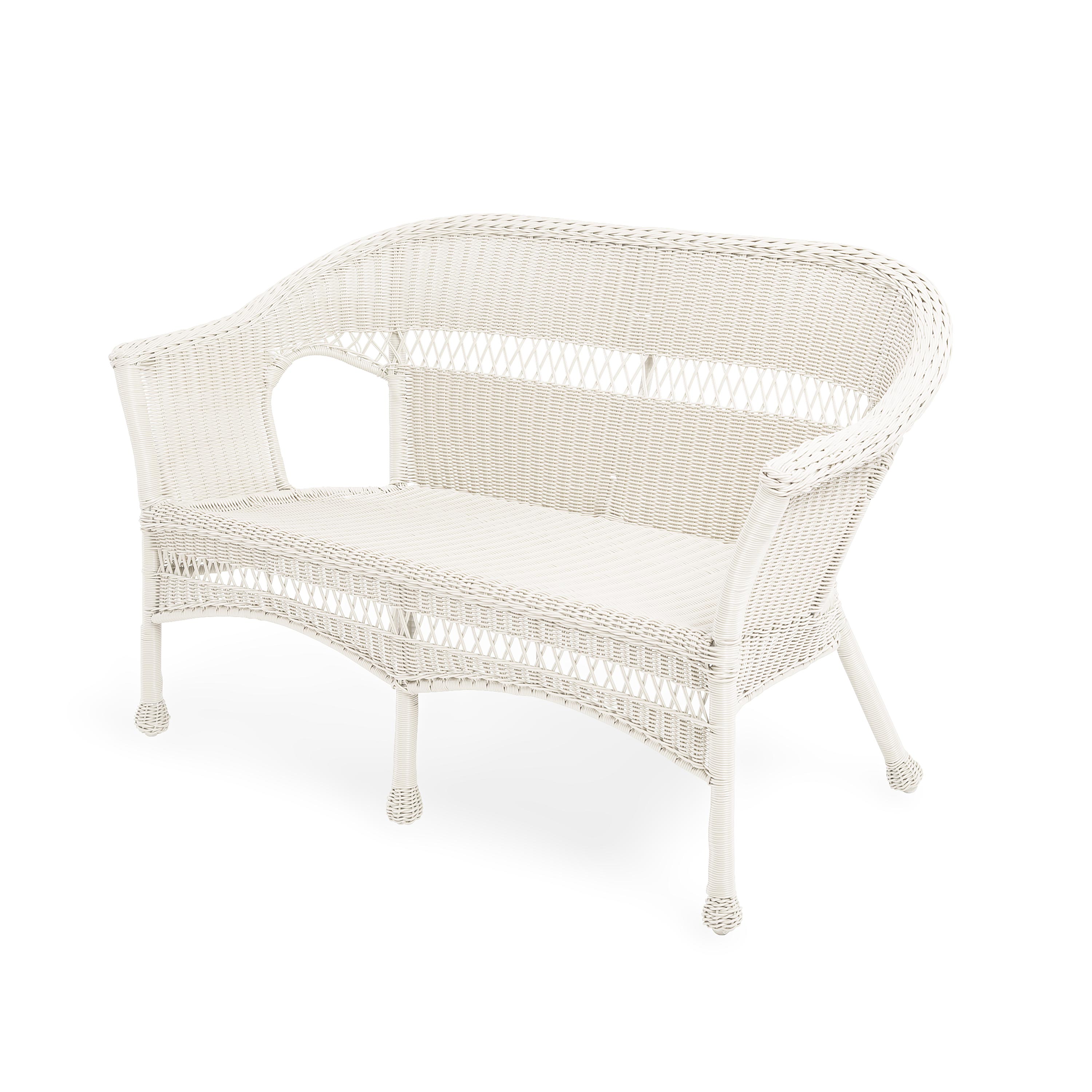 Easy Care Resin Wicker Love Seat