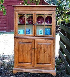 Made in USA Handcrafted Wood Binghampton Hutch