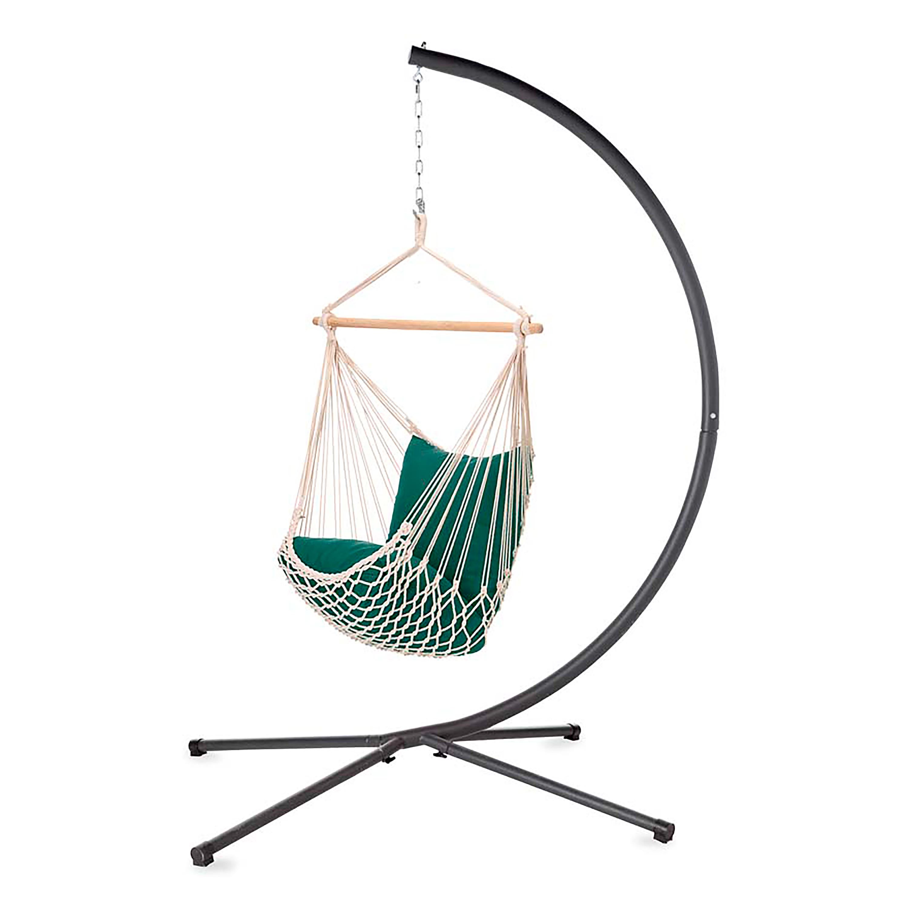 Steel C-Frame Stand for Hanging Rope Hammock Swing