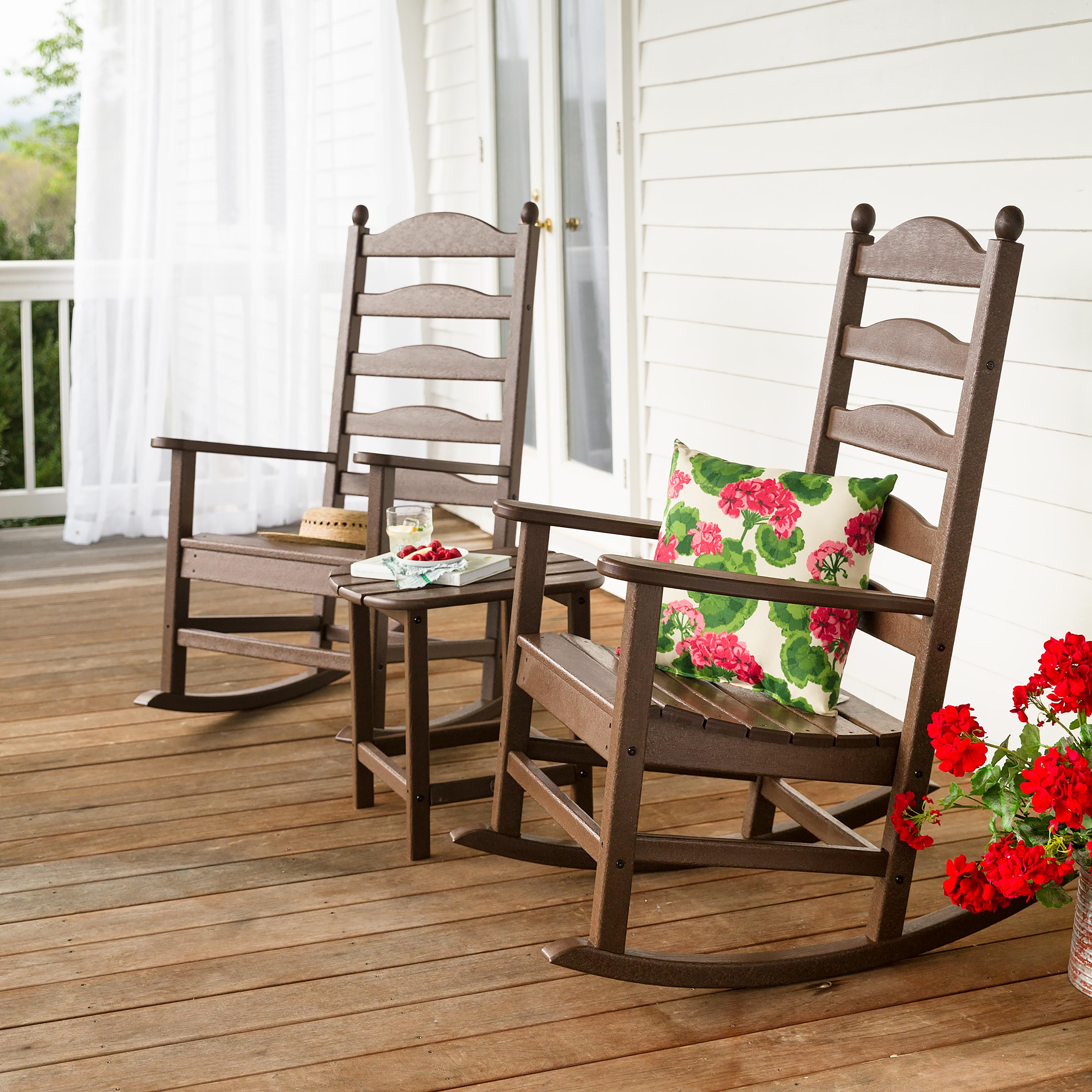 POLYWOOD® Outdoor Rocking Chair and Side Table