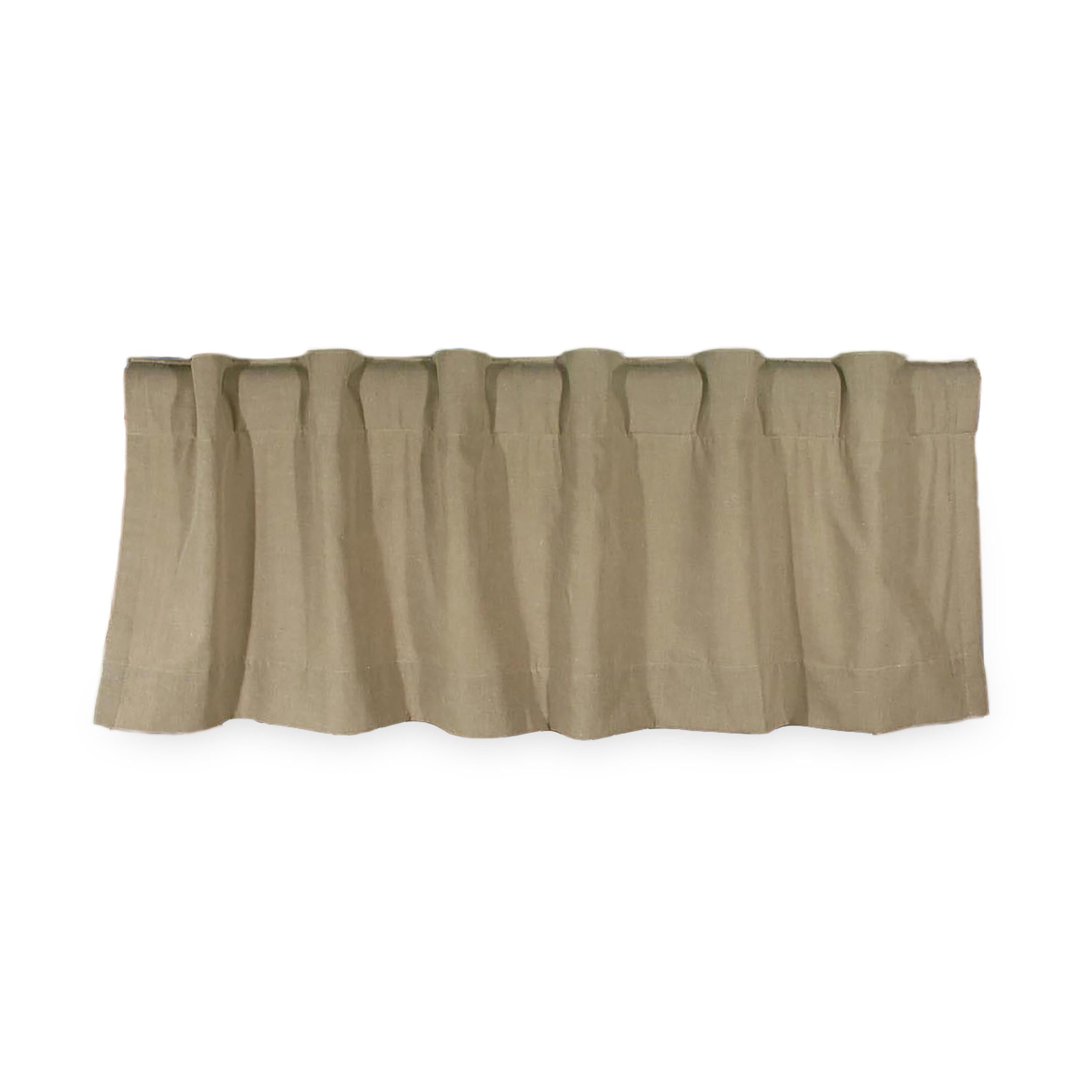 Energy-Efficient Homespun Double-Lined Rod-Pocket Curtains