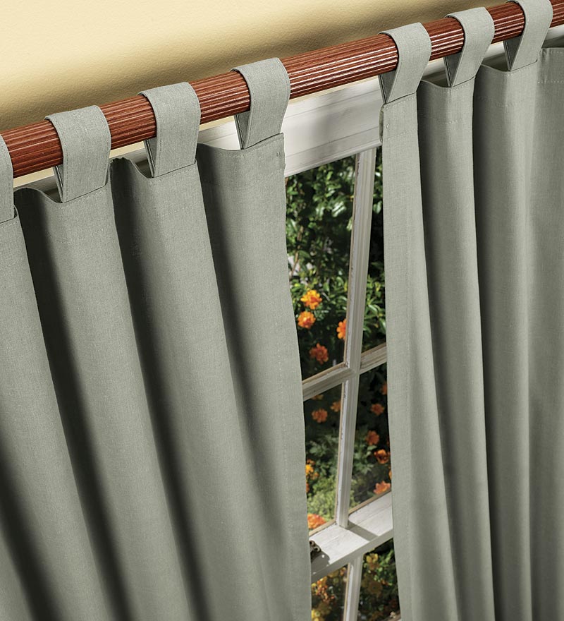84"L Thermalogic Energy Efficient Insulated Double Width Solid Tab-Top Curtain Pair