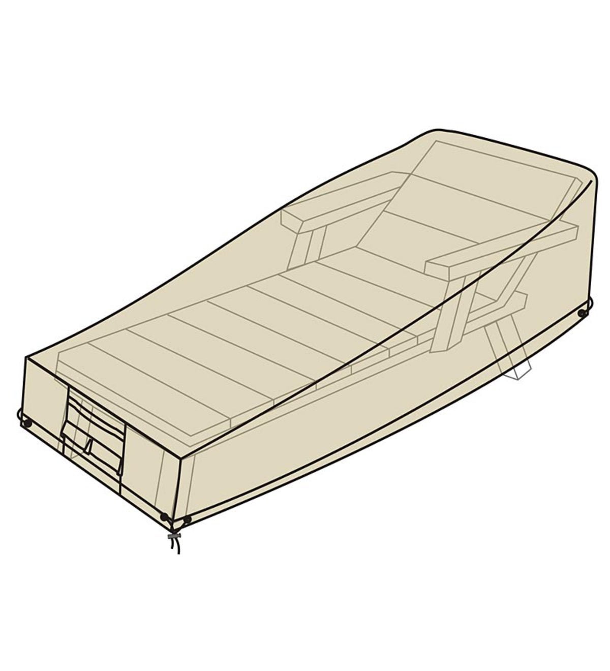Deluxe Chaise Cover - Tan