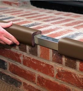 Flame-Resistant Metal Backed Hearth Guard