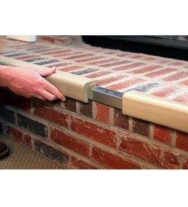 Flame-Resistant Metal Backed Hearth Guard
