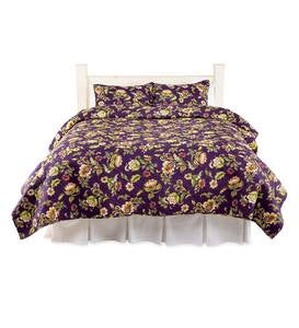 Delilah Floral Reversible Cotton Quilted Bedding