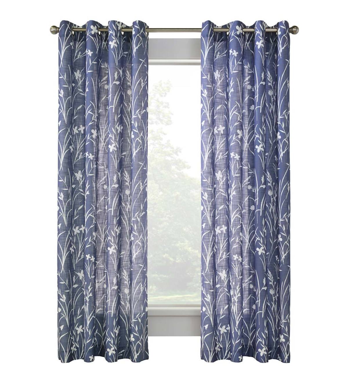 Buckingham Grommet Curtain Panel, 52"W x 108"L