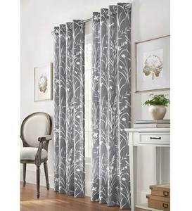 Buckingham Grommet Curtain Panel, 52"W x 108"L