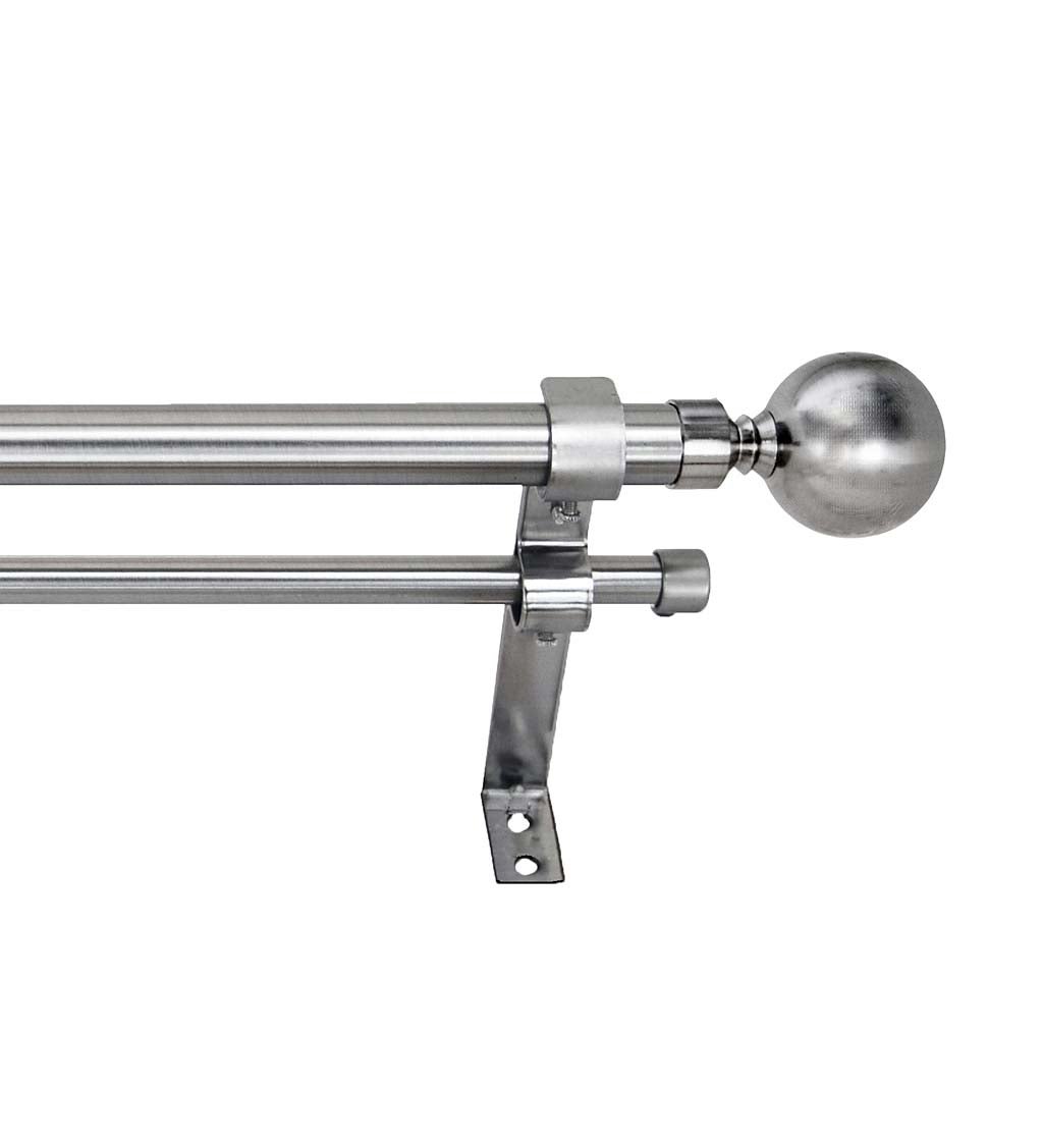 Ball Finial Double Rod Set