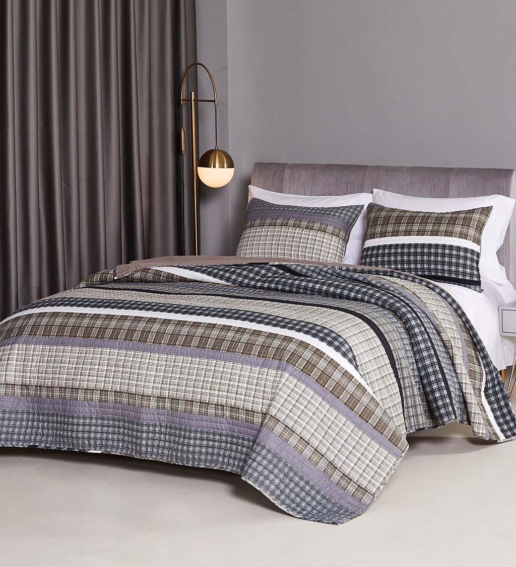 Gold Rush Gray Quilt Set