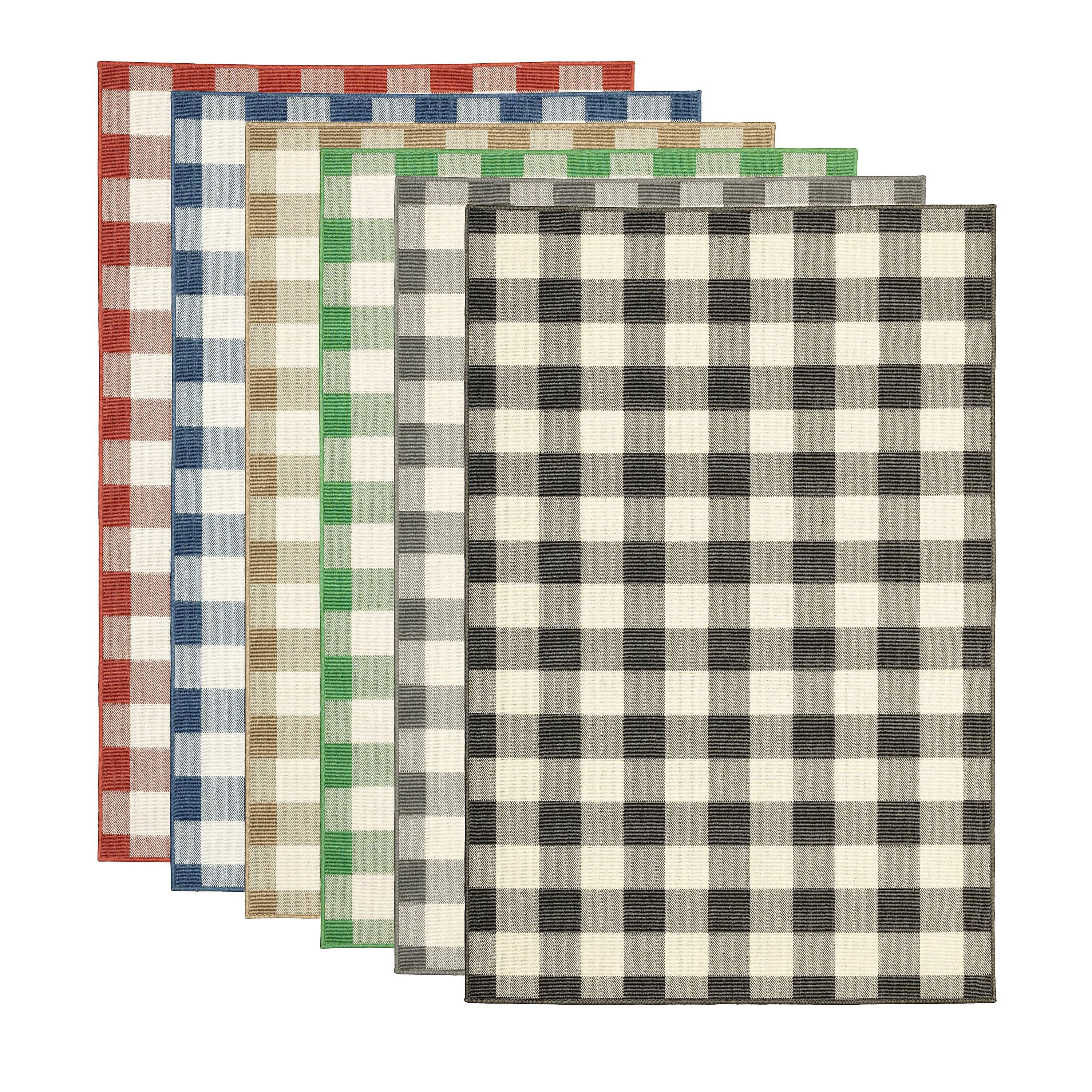 Buffalo Plaid Indoor and Outdoor Polypropylene Rug