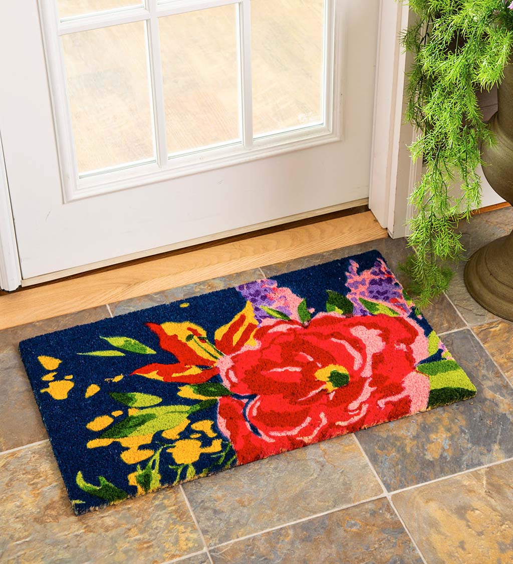 Floral Grand Coir Mat