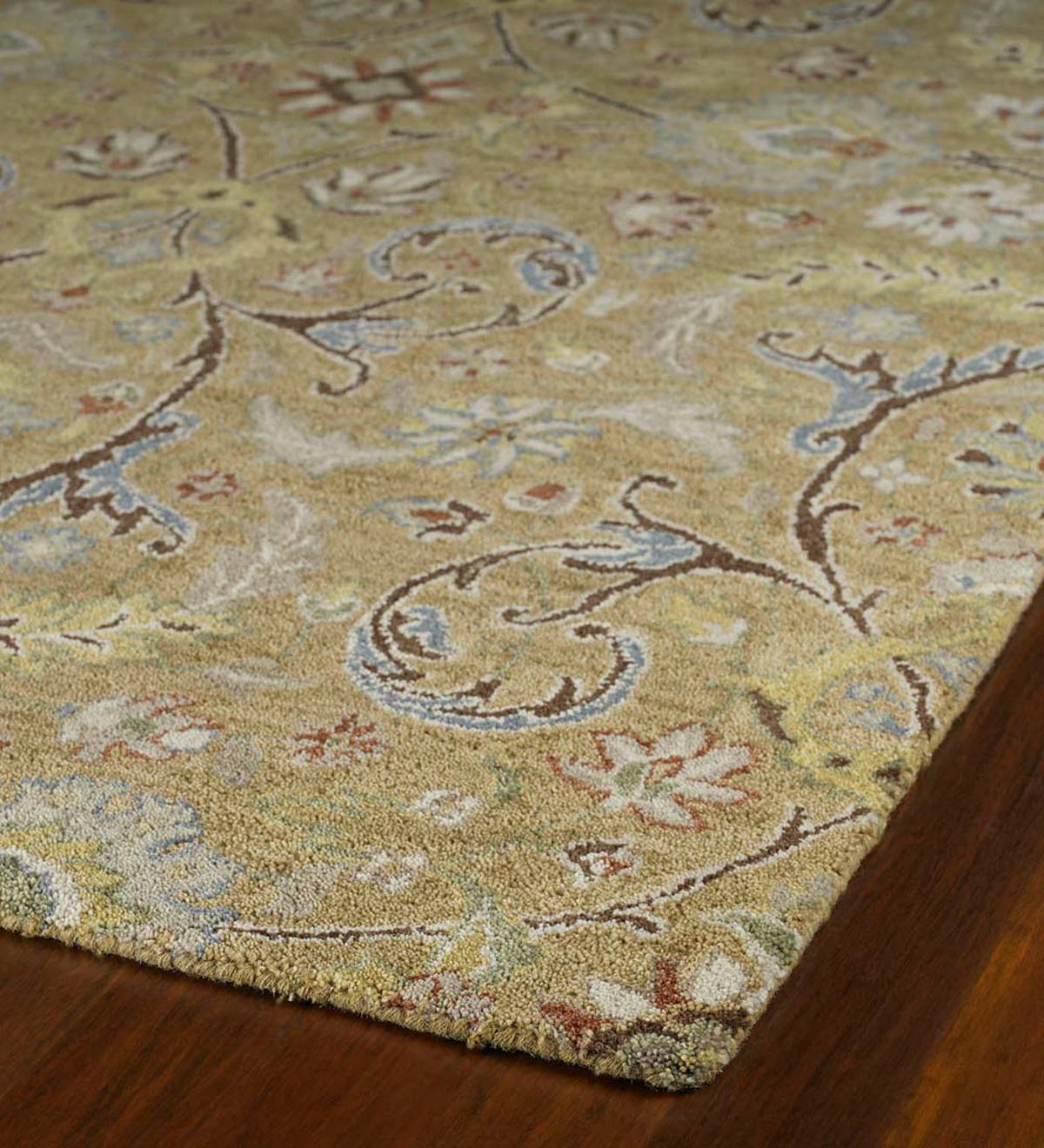 Meadow Fern Wool Rug, 2' x 3'