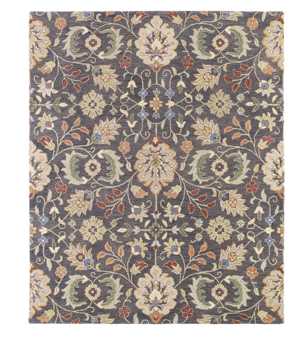 Meadow Wildflower Wool Rug, 2' x 3'