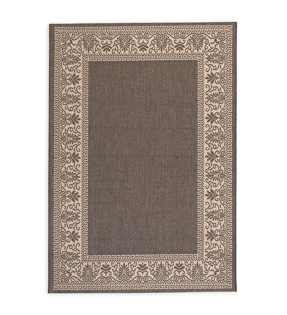 Veranda Border Indoor/Outdoor Rug, 5'3"x 7'6"