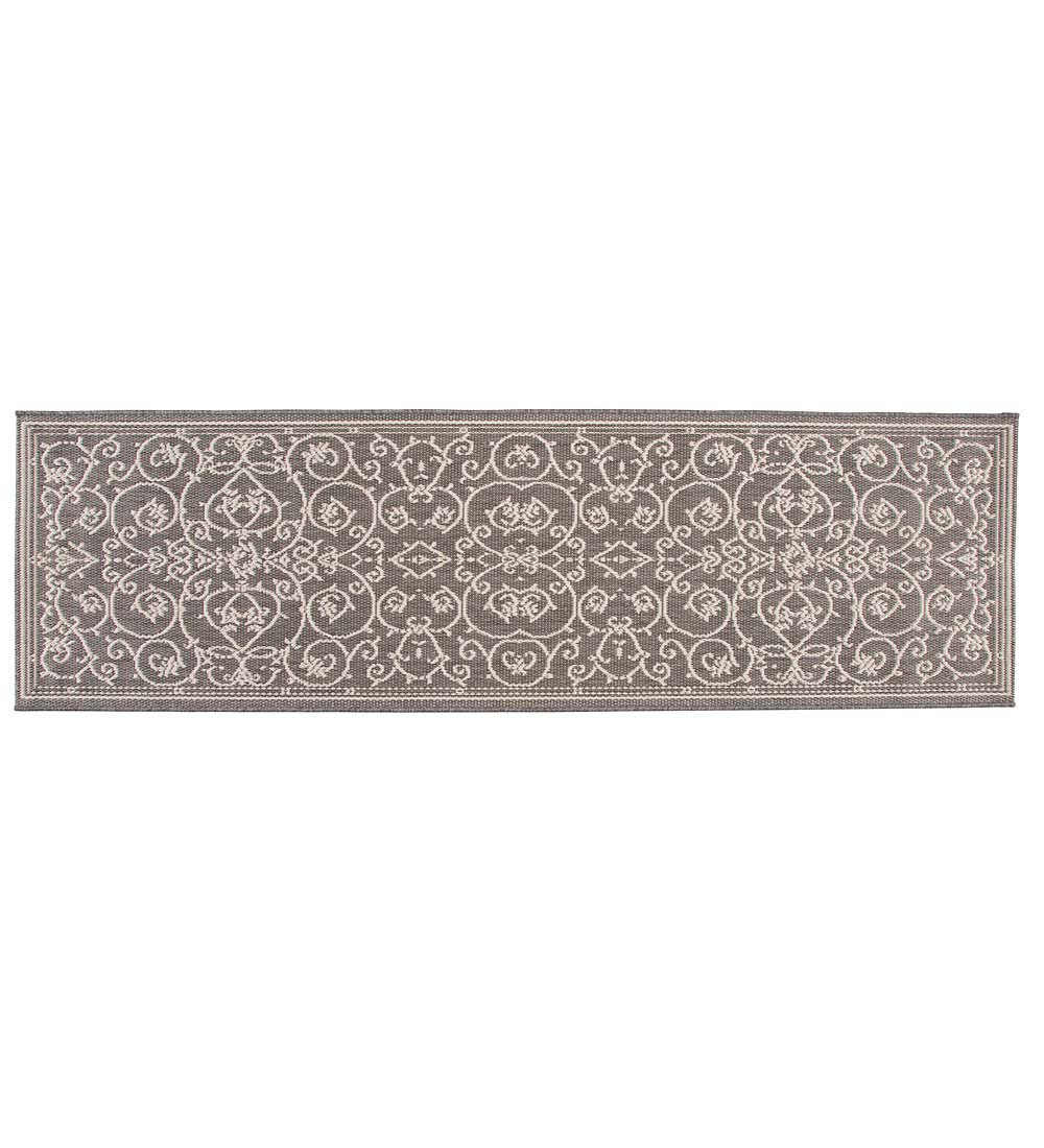 Veranda Scroll Indoor/Outdoor Rug, 7'6"x 10'9"