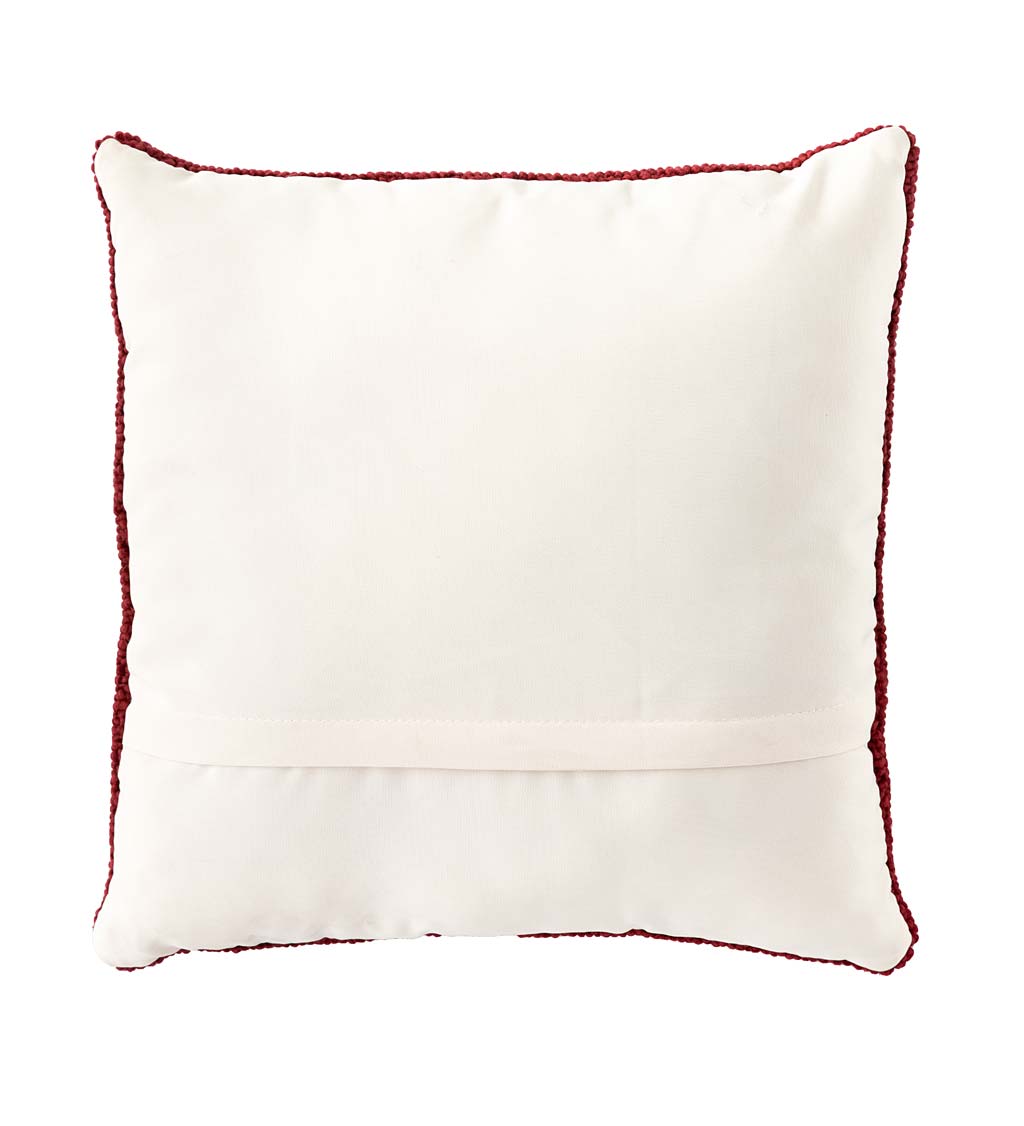 Indoor/Outdoor Summer Picnic Ant Hooked Polypropylene Throw Pillow