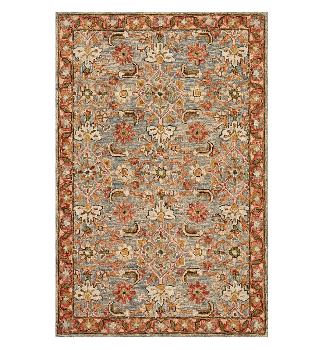 Kensington Floral Wool Rug, 3'6" x 5'6"