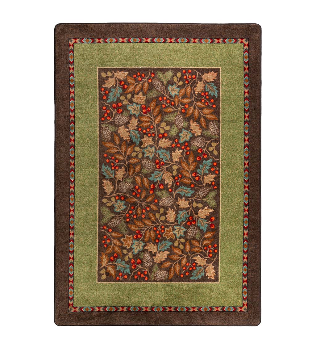 USA Made Hickory Hill Holly Edurastran Rug 3'10" x 5'4"