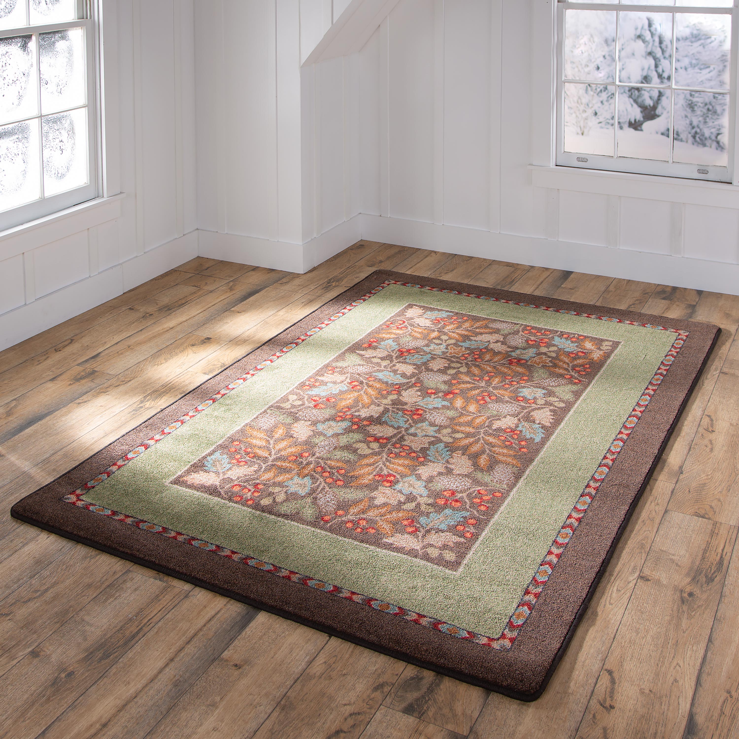 USA Made Hickory Hill Holly Edurastran Rug 3'10" x 5'4"