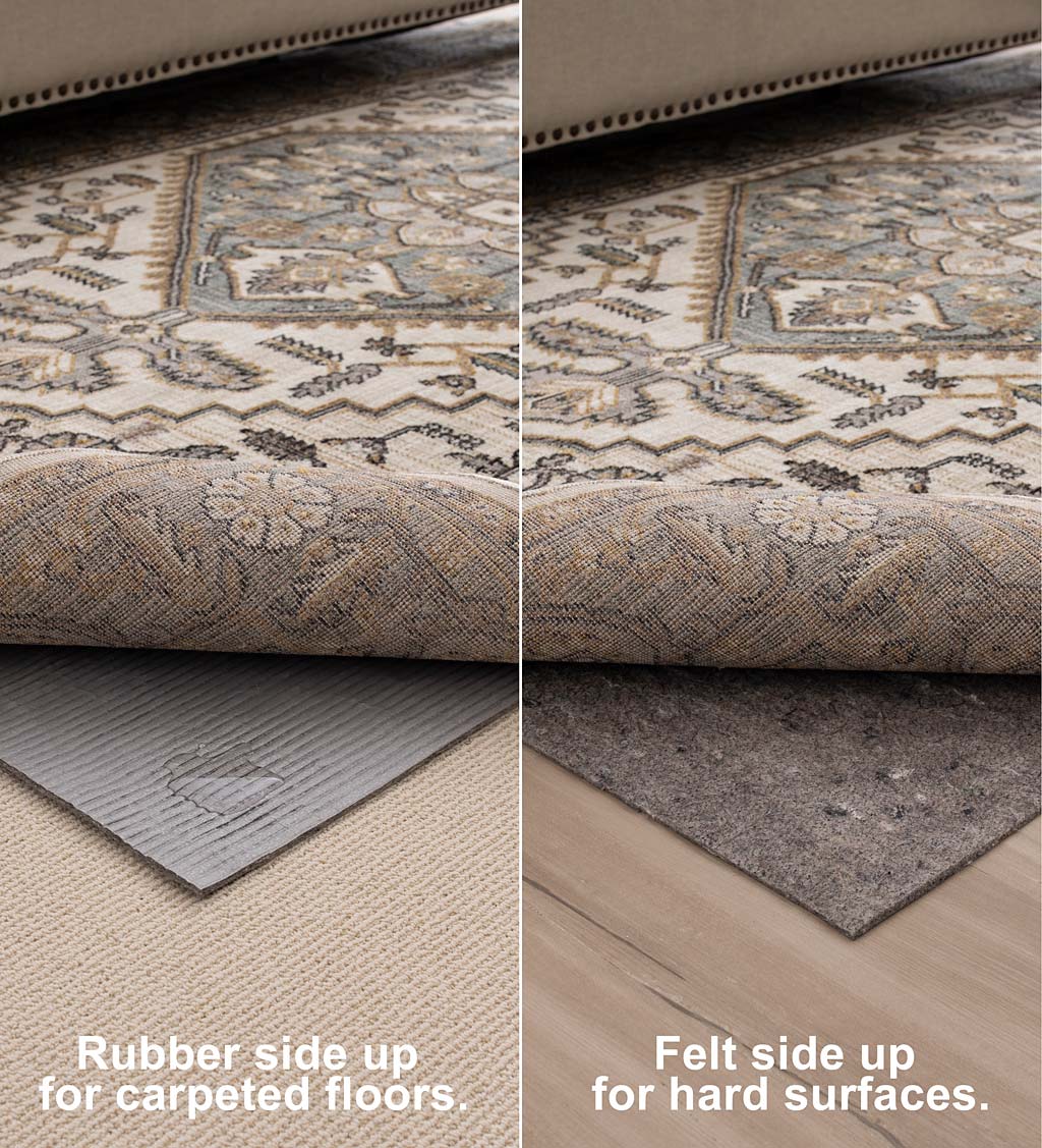 Recycled Synthetic Fiber All-Surface Pet-Proof Rug Pad