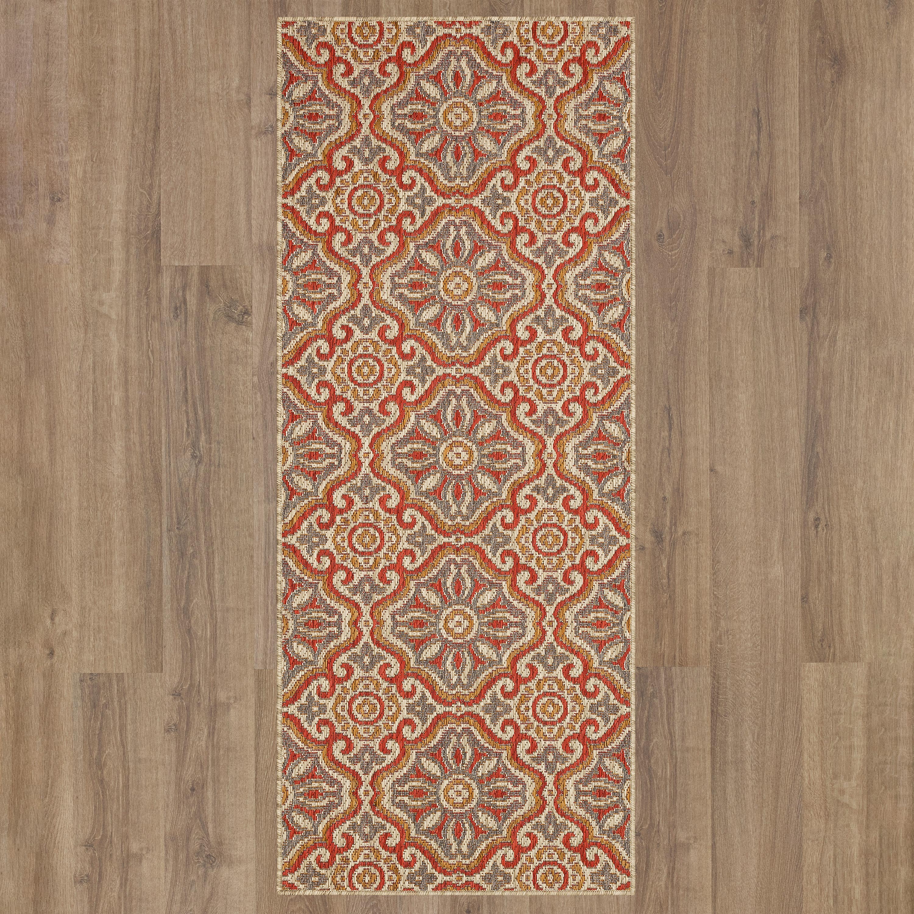 Indoor/Outdoor La Grange Tile Polypropylene Rug