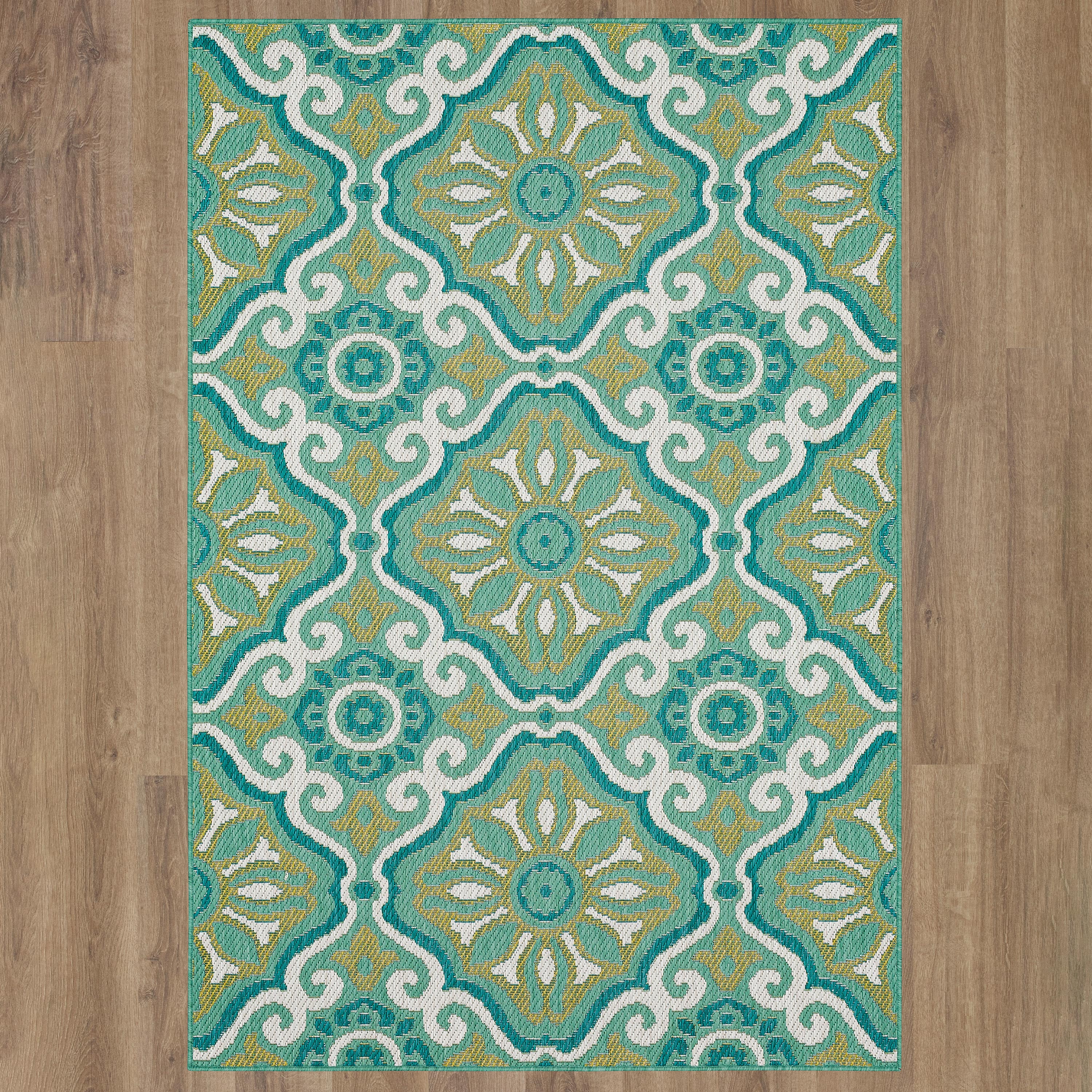 Indoor/Outdoor La Grange Tile Polypropylene Rug