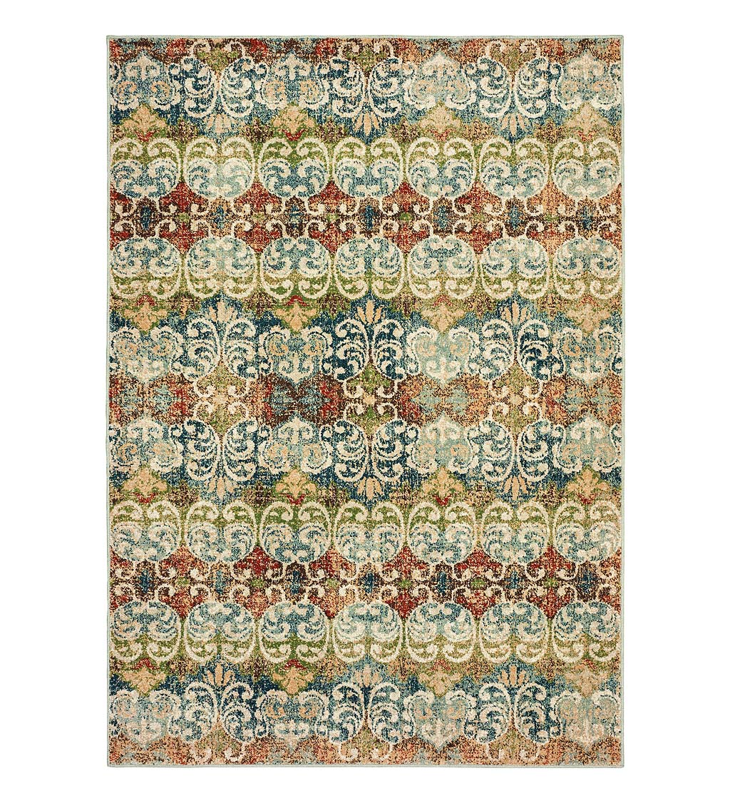 Daughton Scroll Area Rug, 3'10" x 5'5"