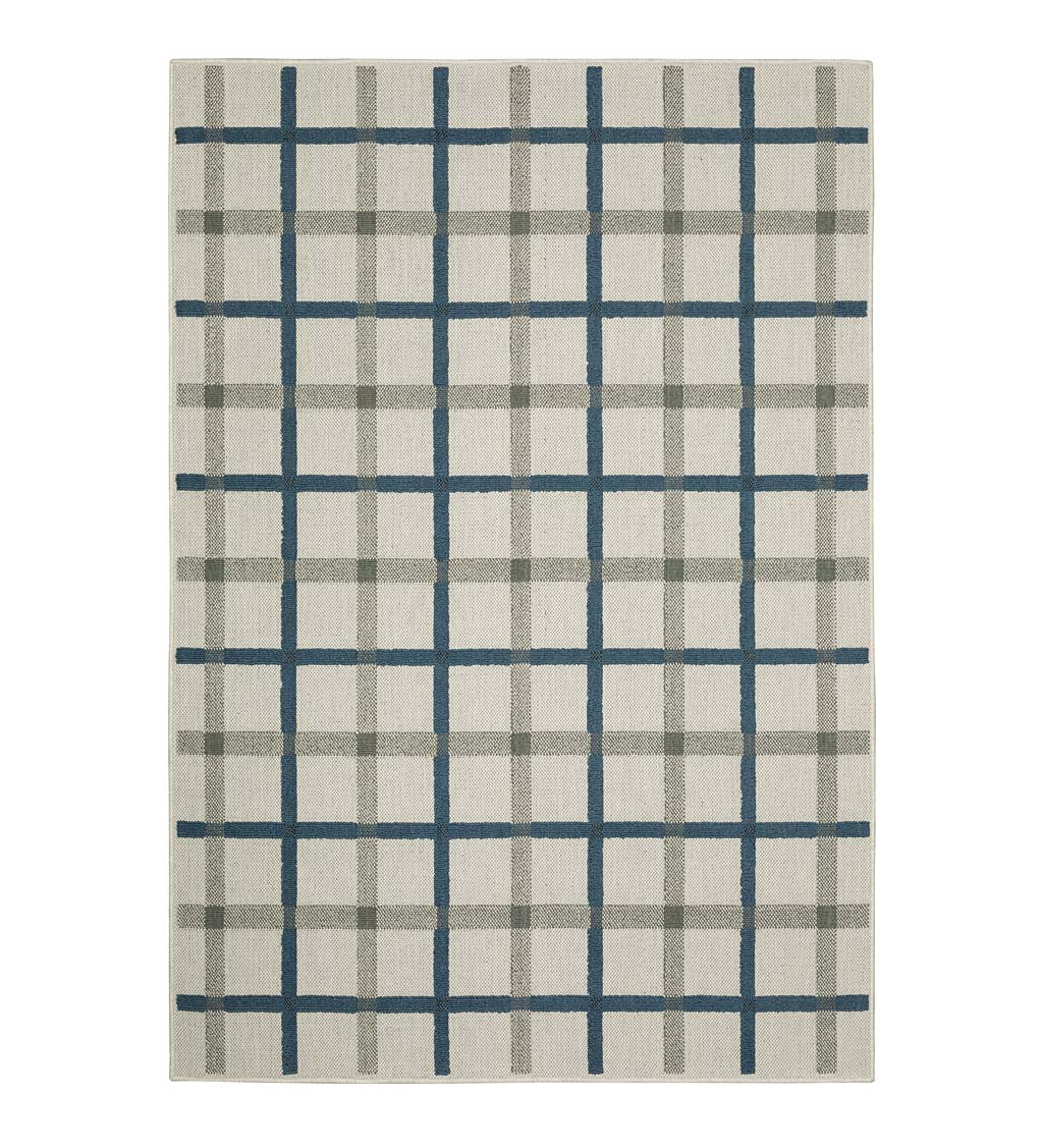 Indoor/Outdoor York Windowpane Polypropylene Rug