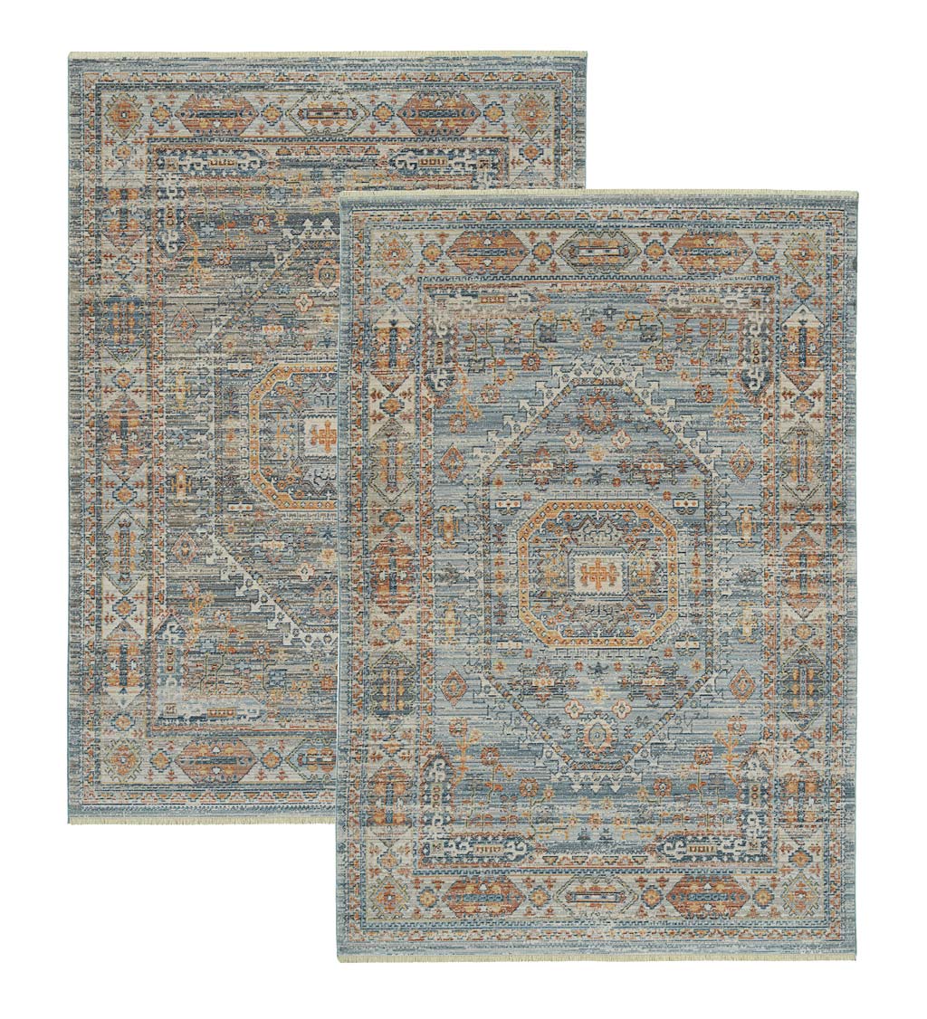 Strassburg Border Easy Care Polyester Rug