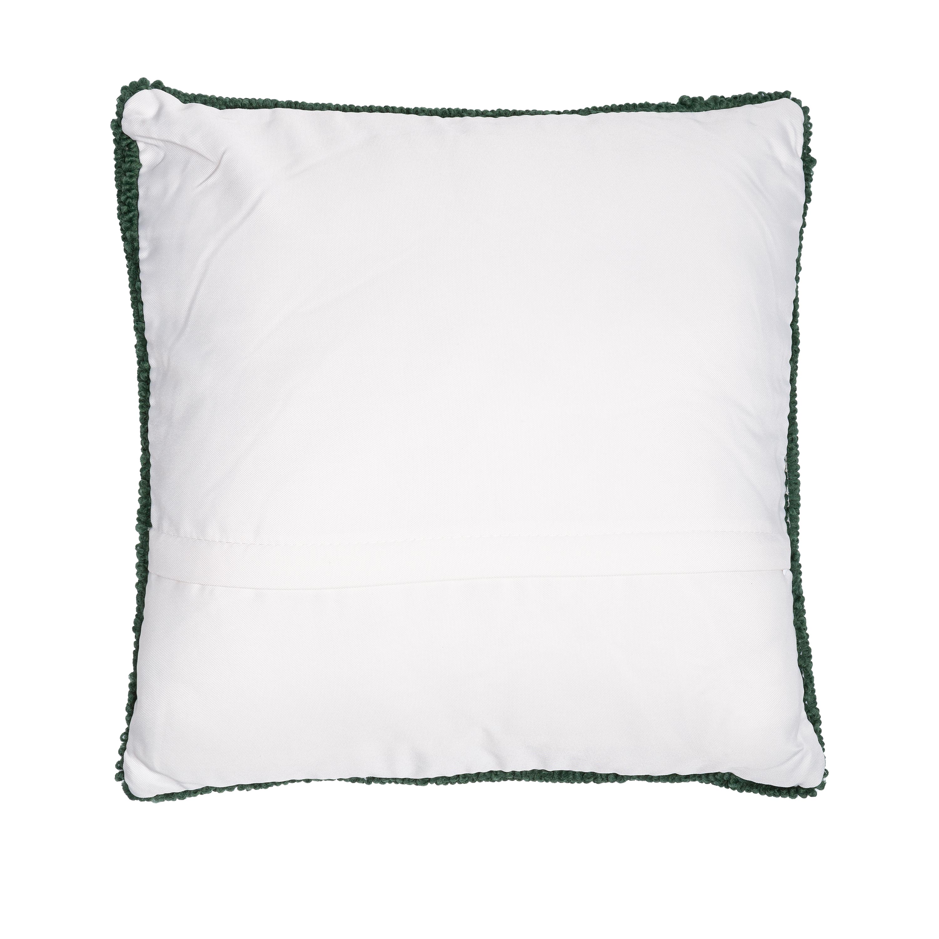 Indoor/Outdoor Geranium Hooked Polypropylene Throw Pillow