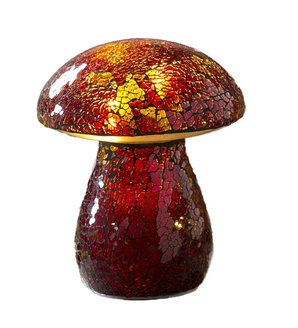 Glass Mosaic Mushroom Lawn Ornament