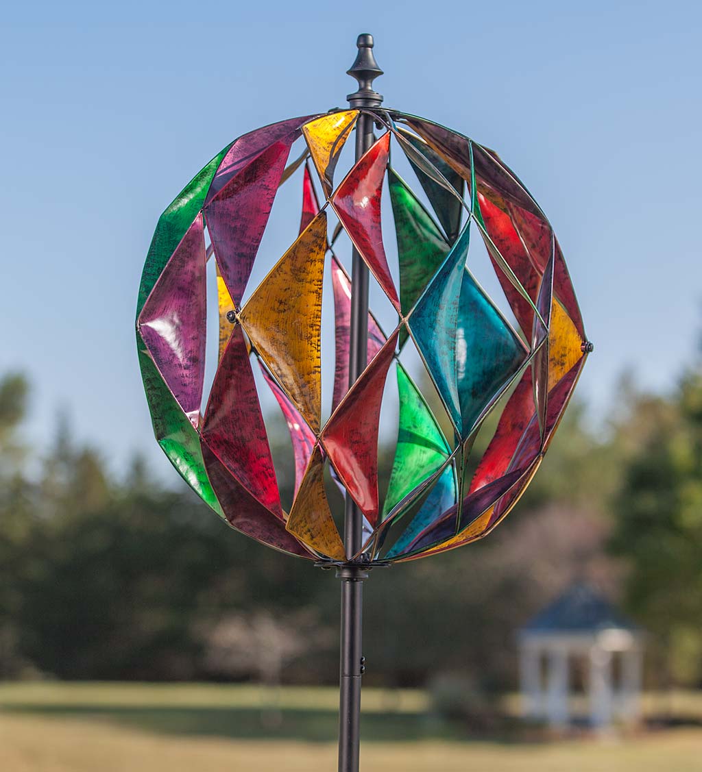 Harlequin Ball Wind Spinner