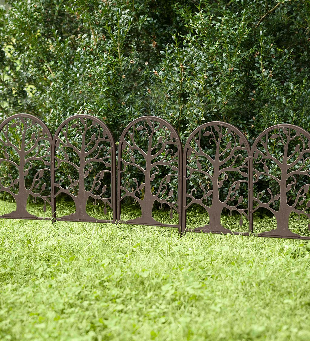 Metal Garden Edging with Tree of Life Design