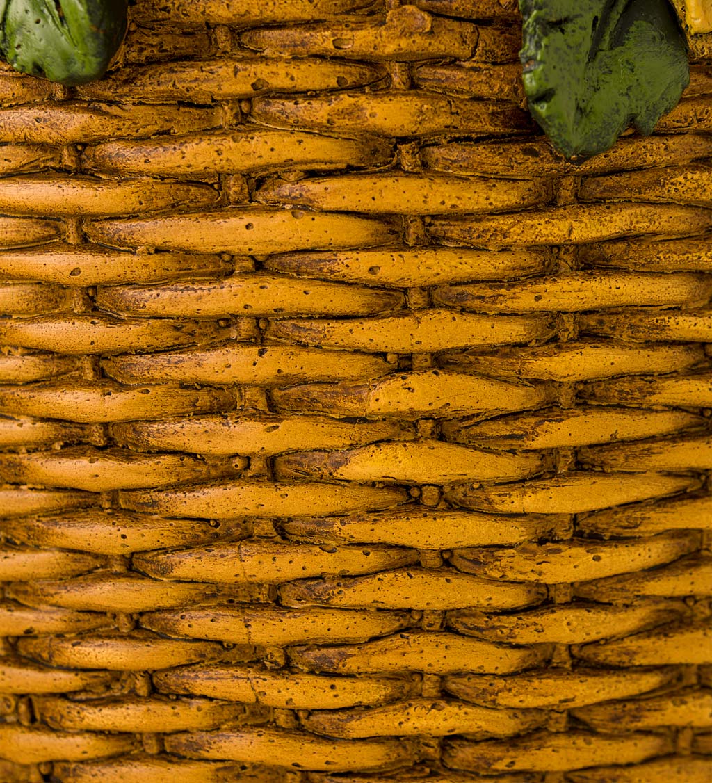 Sunflower Basket Planters, Set of 2